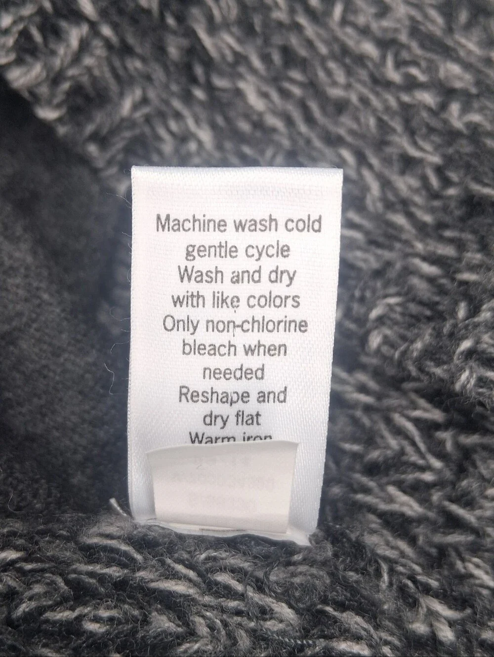 Athleta Extra Fine Merino Wool Long Sleeve Sweater Chunky Knit Grey Pockets Sz S
